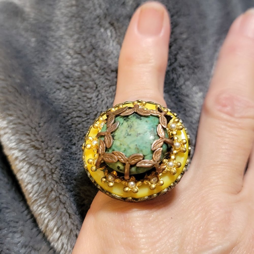 Ollipop turquoise ring